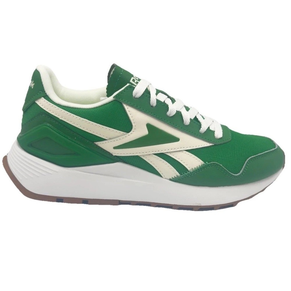Reebok‎ International Womens Size 6.5 Athletic Running Shoes Low Top Green White